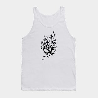 Crystal Flower Art T-Shirt Tank Top